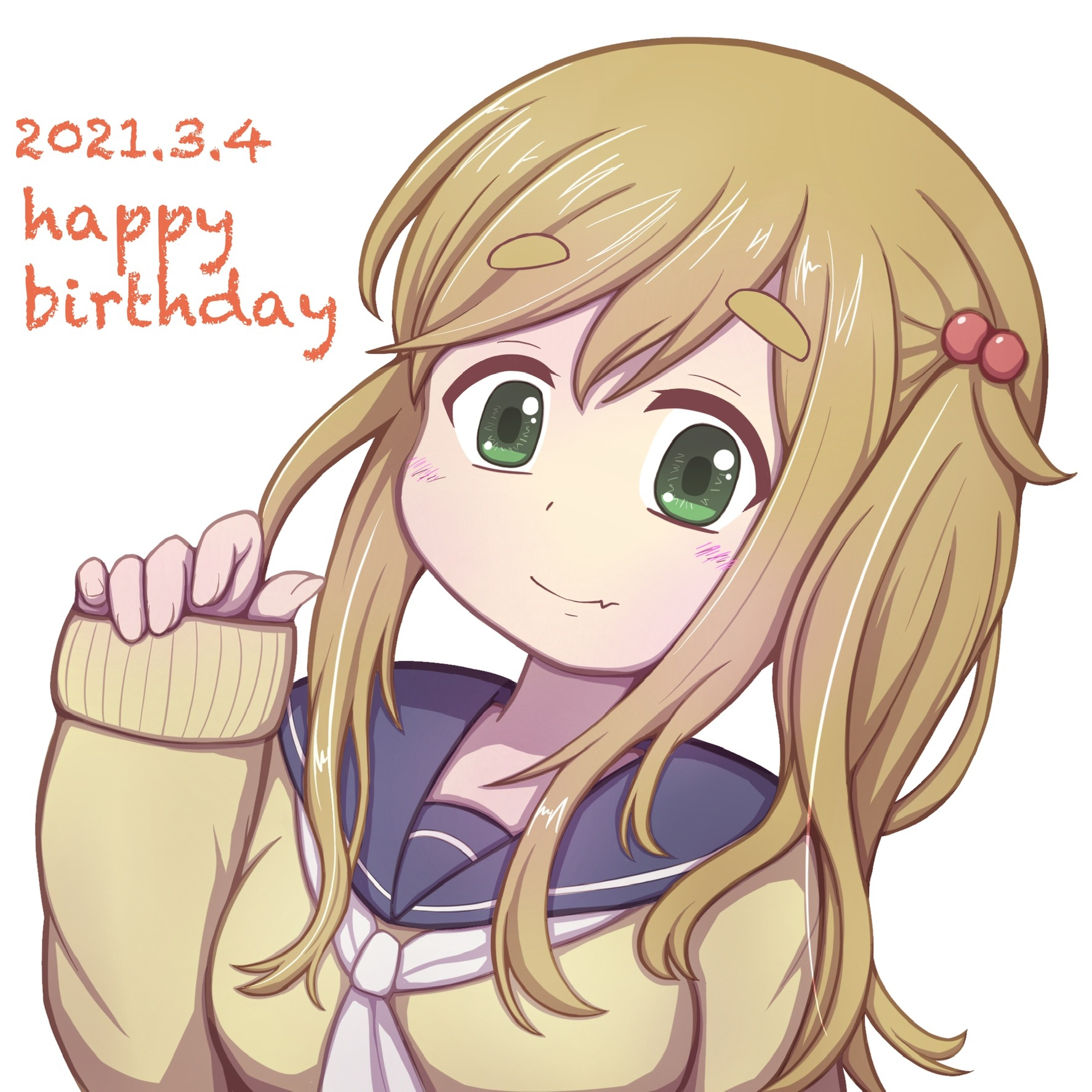 生日です77*1715(ˊω╝*)1277*17happy birthday犬山葵