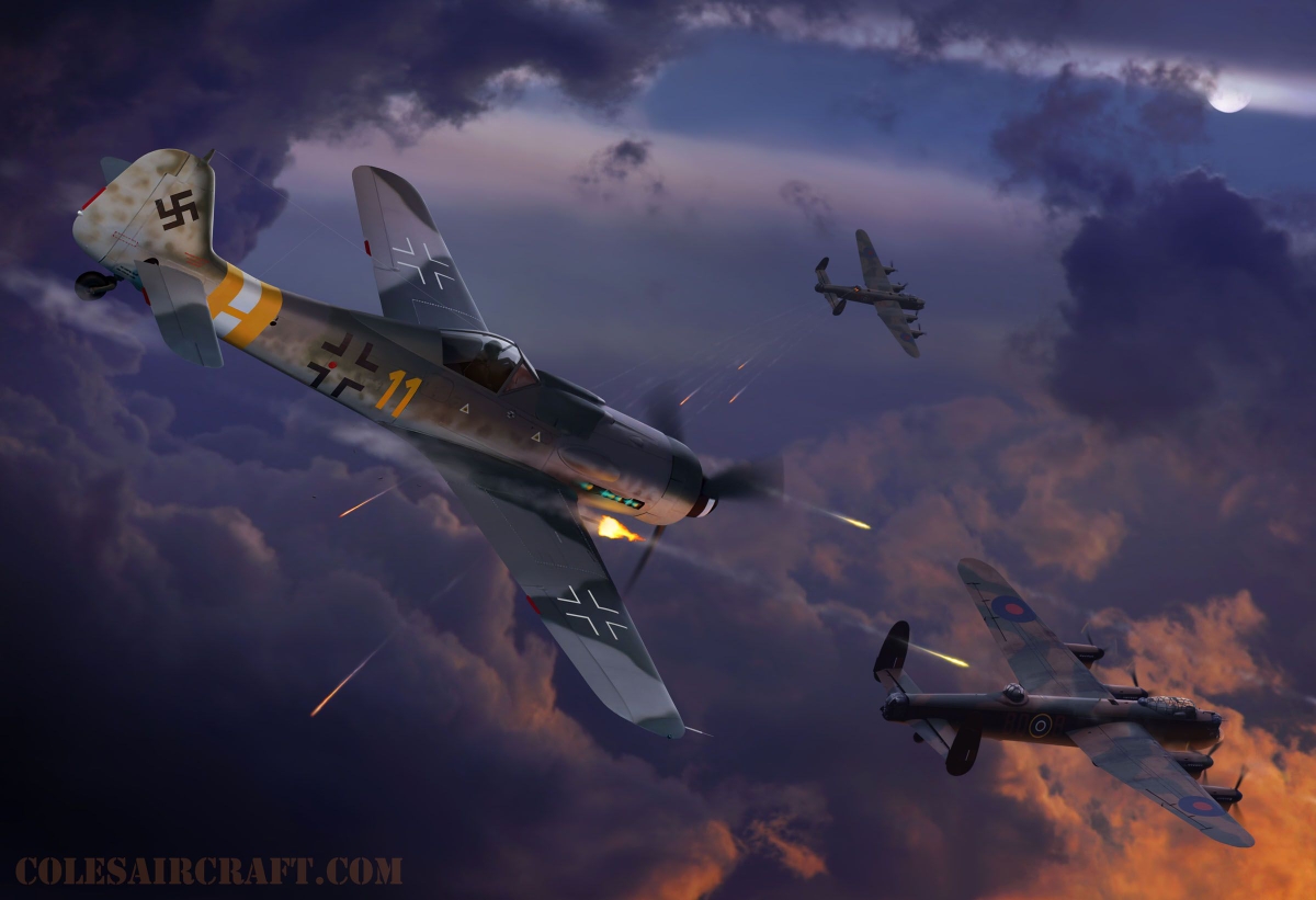 fw190百舌鸟战斗机彩图收录