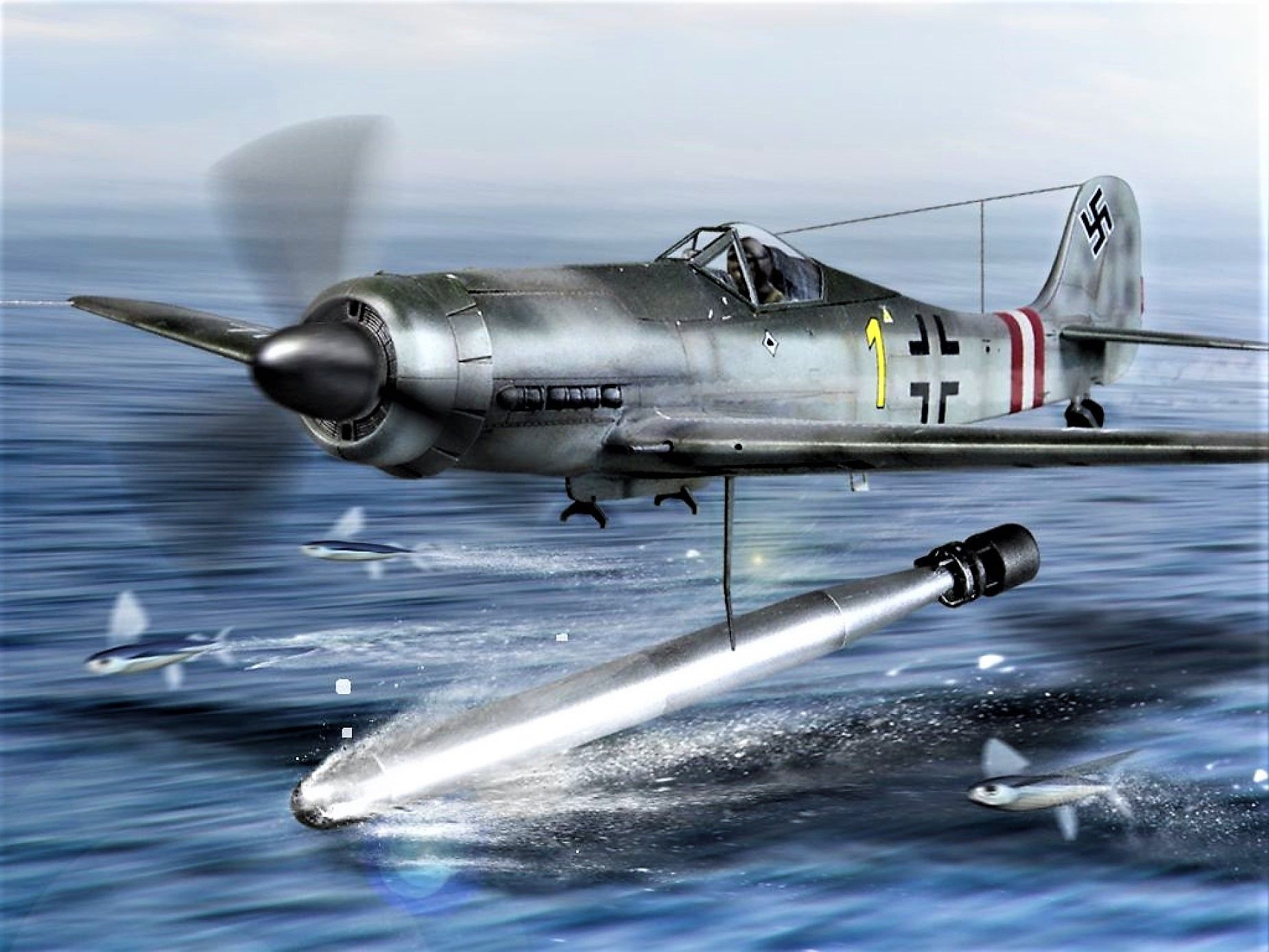 fw190百舌鸟战斗机彩图收录