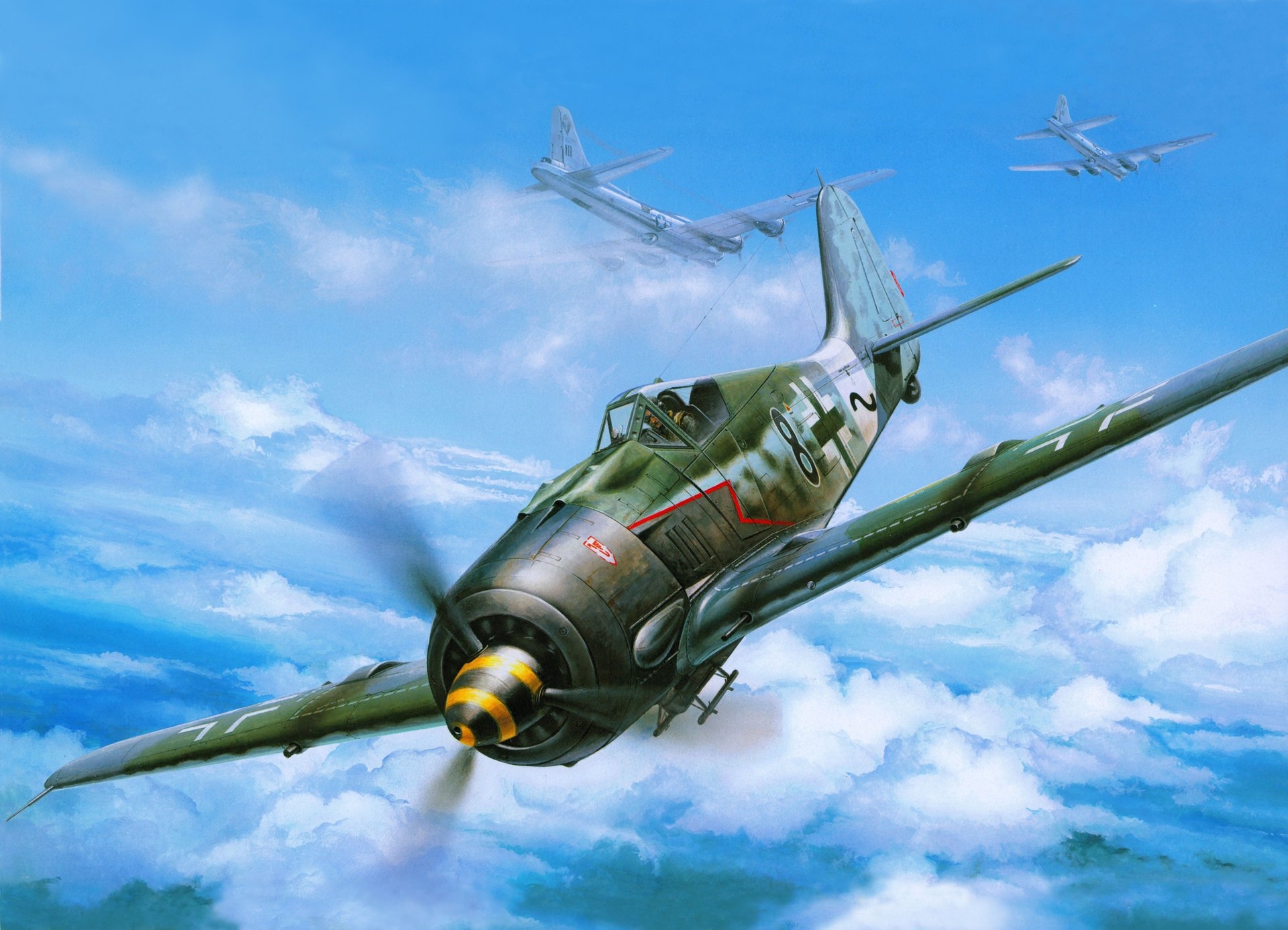 fw190百舌鸟战斗机彩图收录