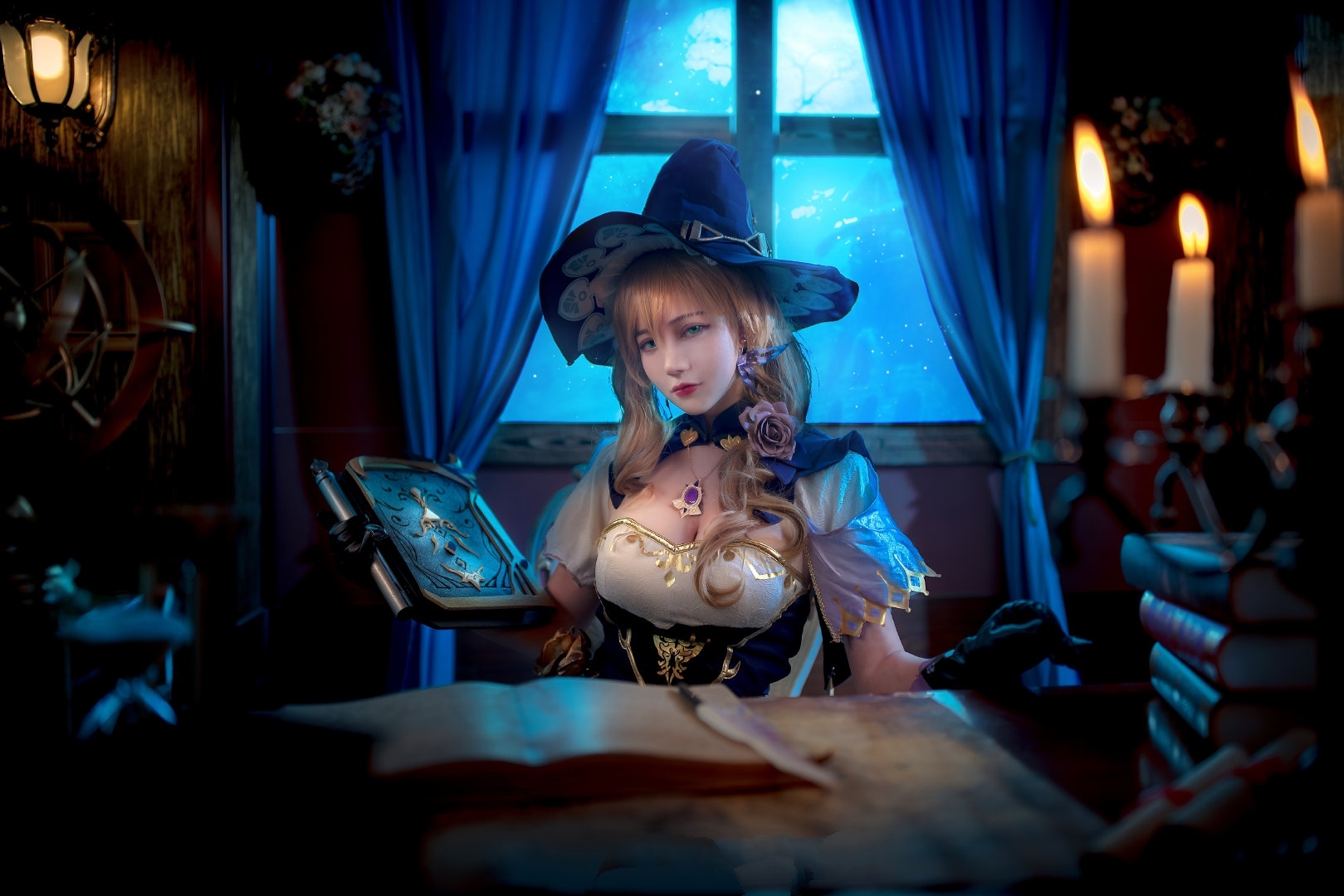 洛丽塔大哥cosplay原神丽莎这丝袜长在脚上了