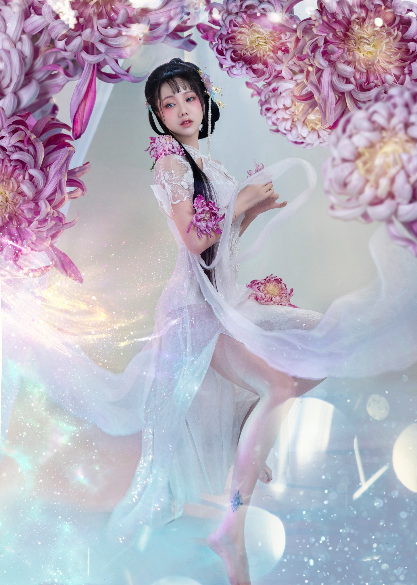 洛丽塔大哥身穿薄纱裙若隐若现又纯又欲