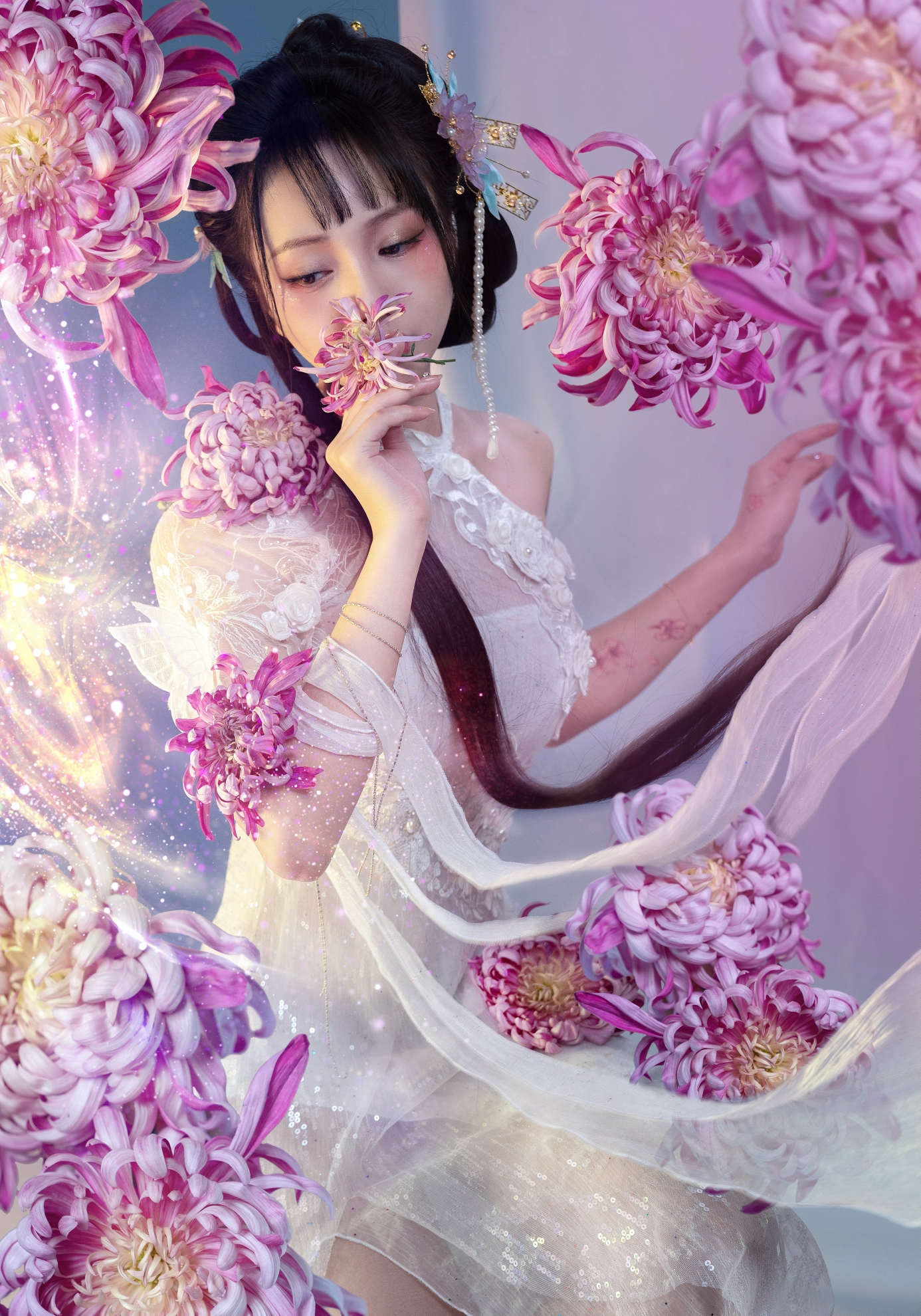 洛丽塔大哥身穿薄纱裙若隐若现又纯又欲