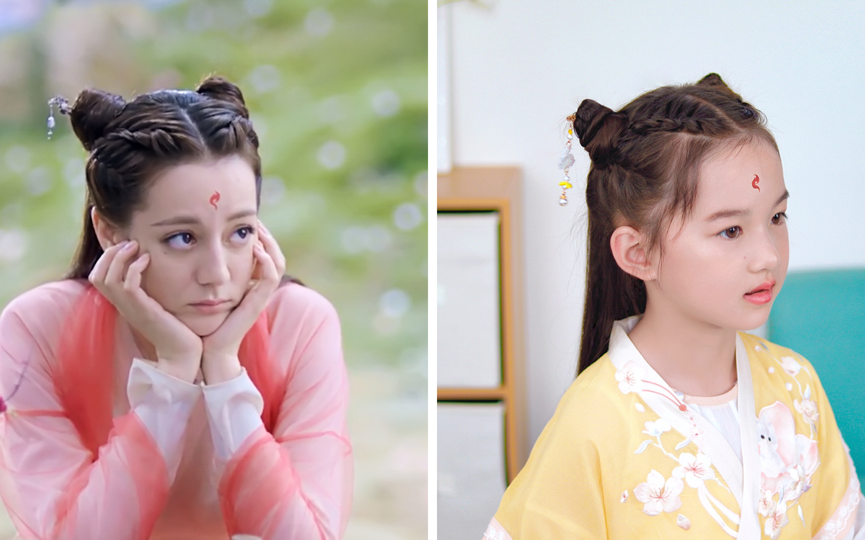 几步扎出凤九同款汉服发型