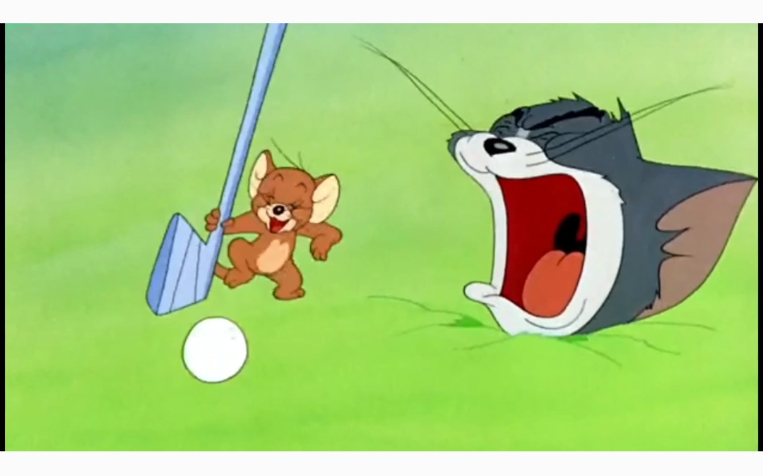 搞笑配音《猫和老鼠》,花式高尔夫,汤姆被完废了