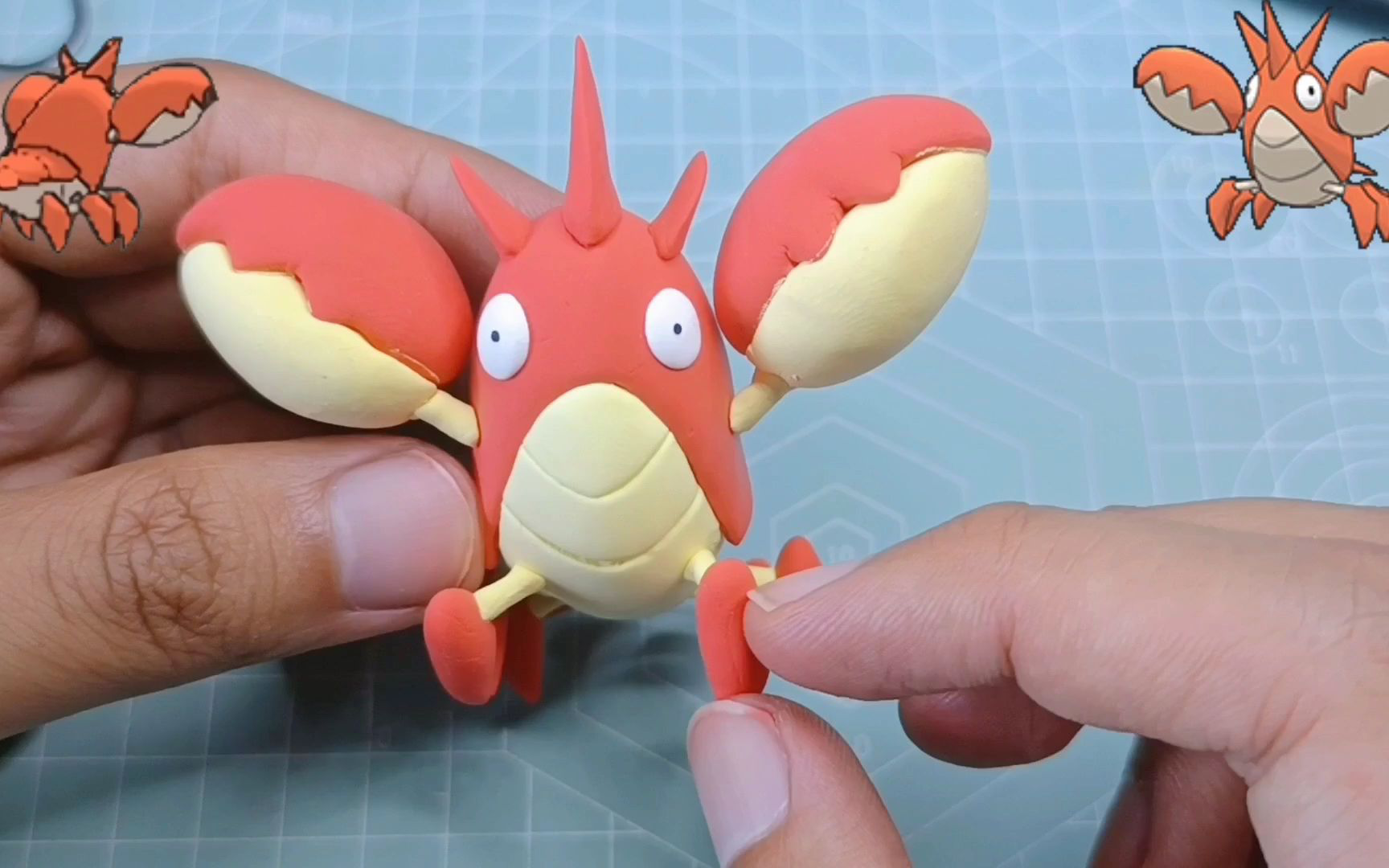 黏土宝可梦龙虾小兵给我冲