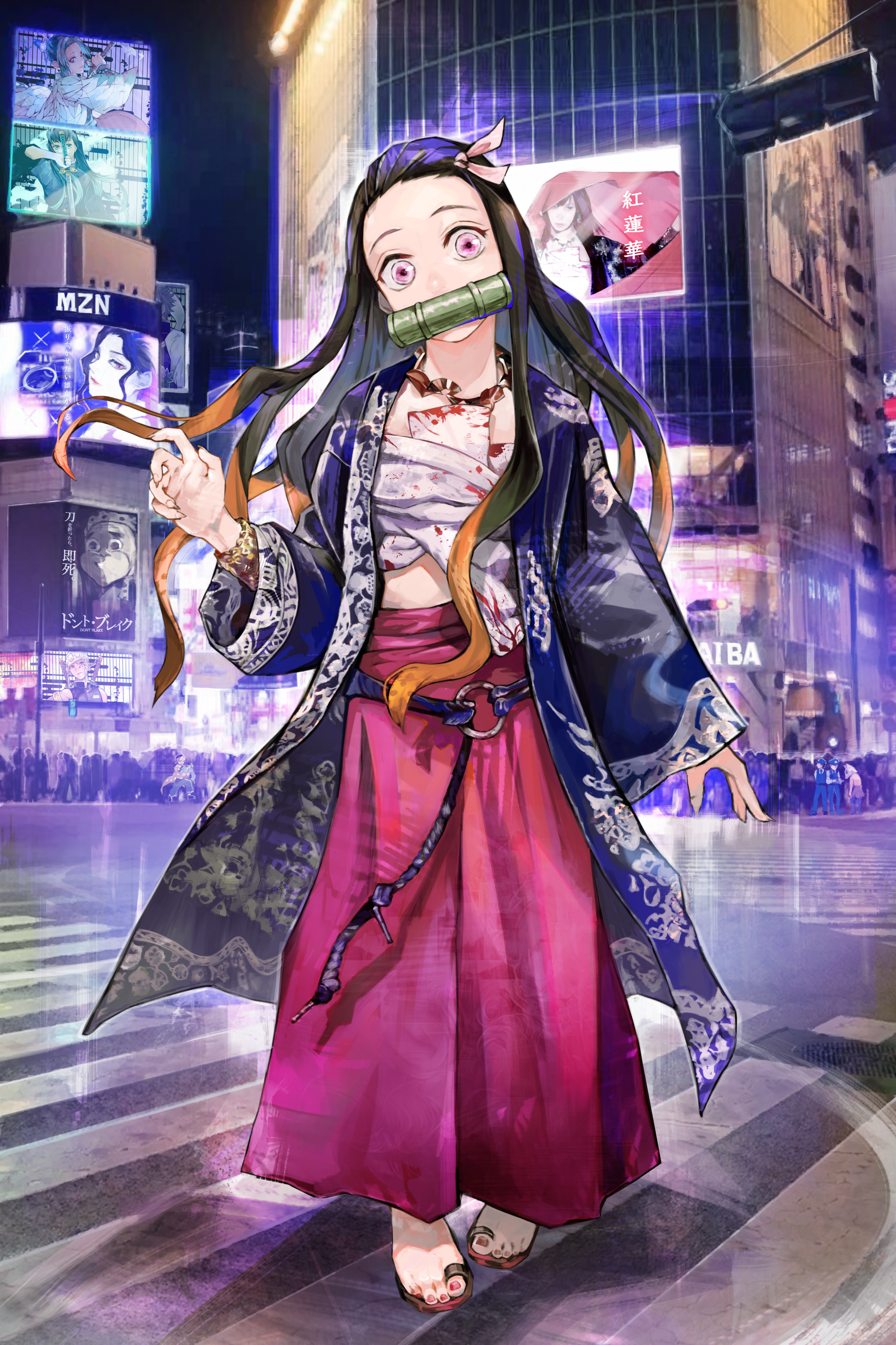 鬼灭之刃p站高清插画集每张都是1m