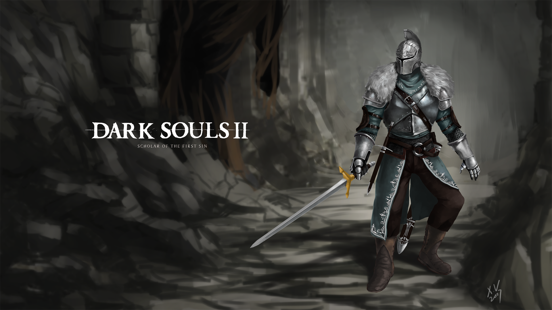 沙包渣绘向的黑暗之魂2——法汉骑士