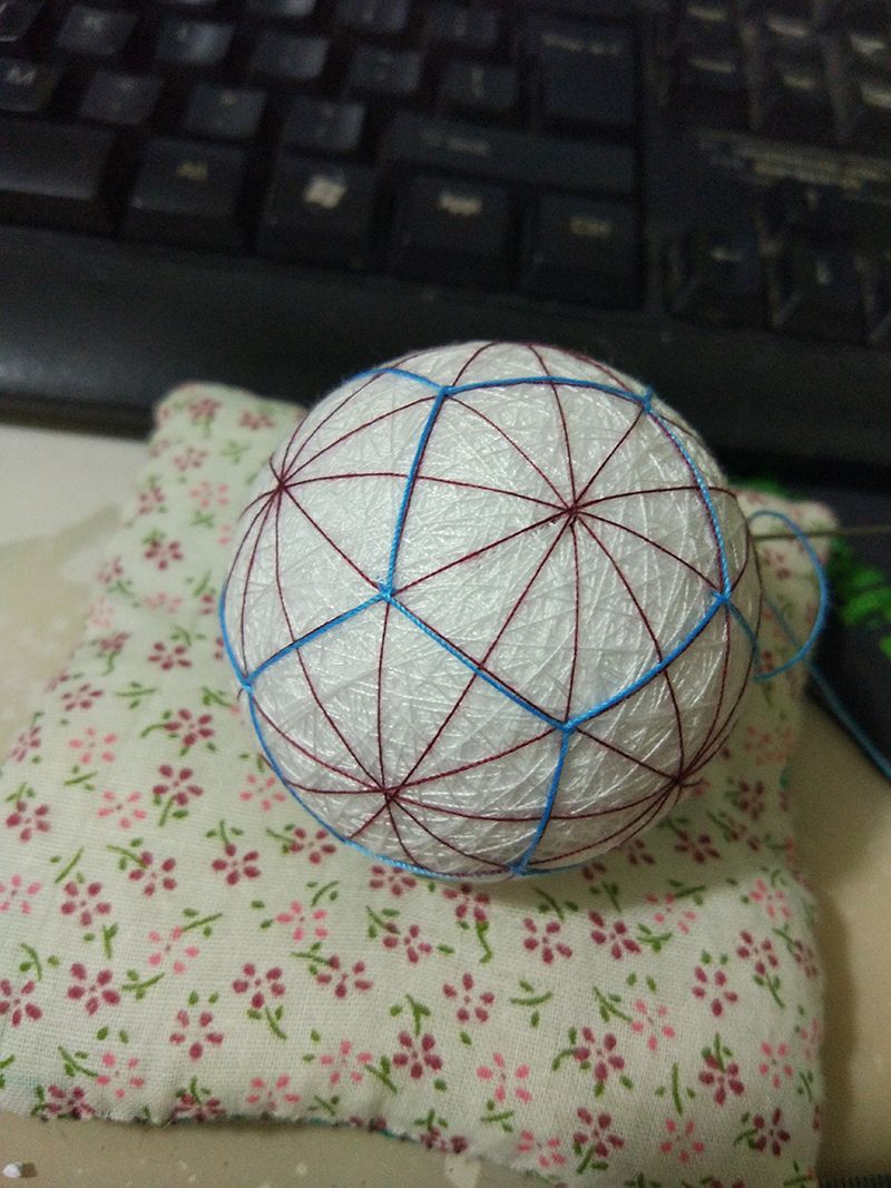 【茗兰手作】五月病康复训练——手鞠球之漩涡