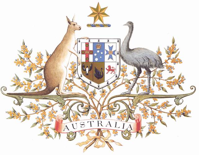 澳大利亚的国徽图片
