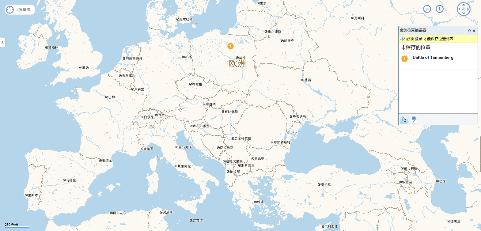 坦能堡会战发生的地点