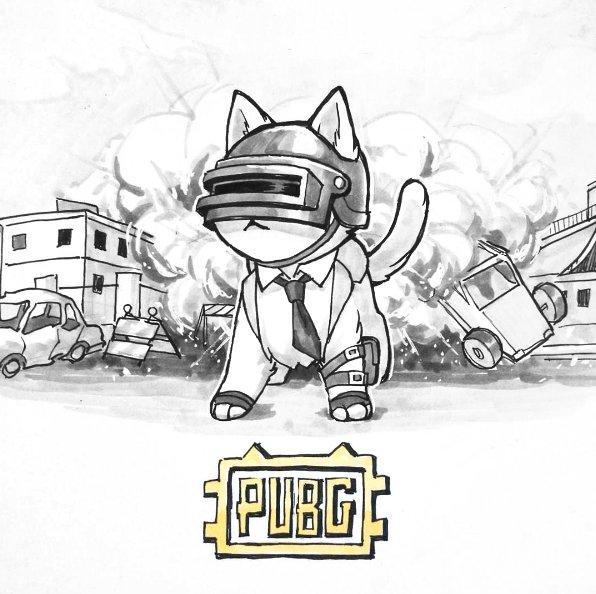 《绝地求生》猫奴玩家duet绘制了一版猫咪版的《绝地求生》漫画,本来