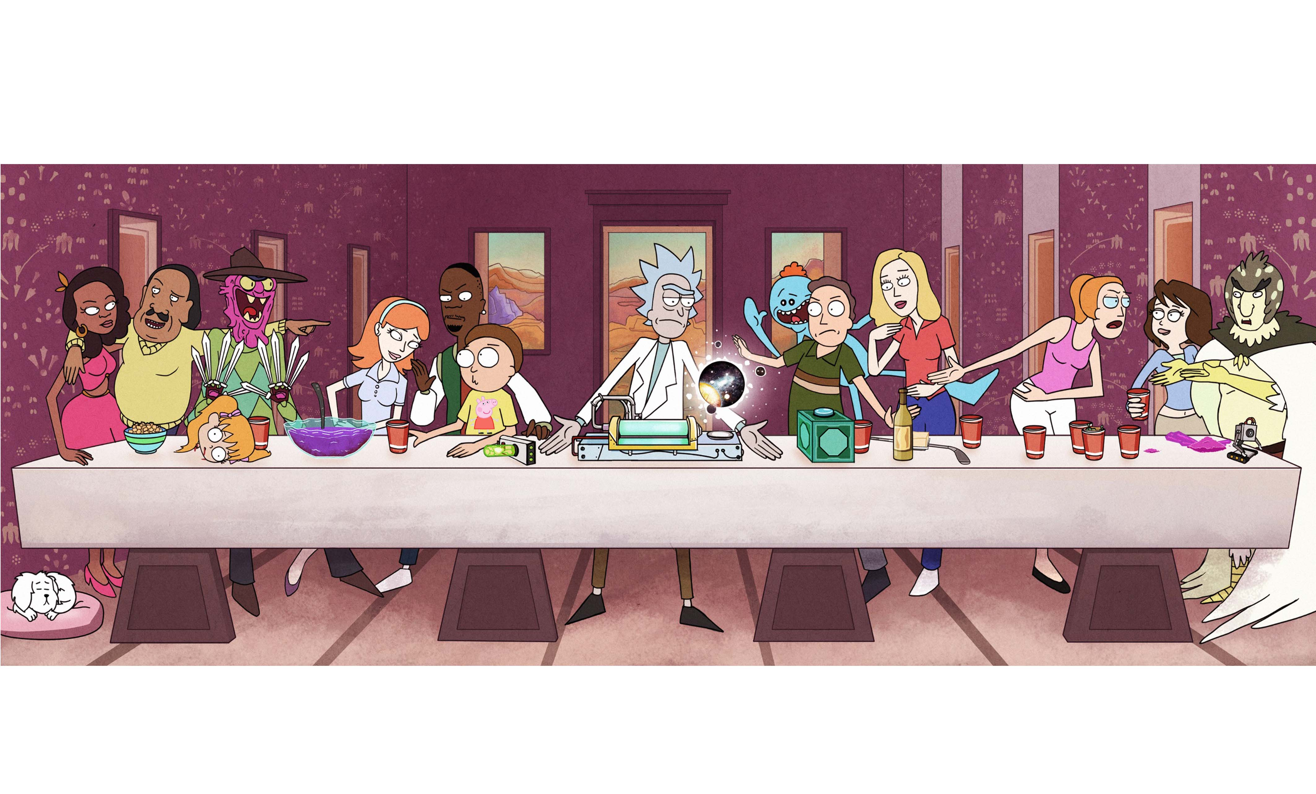 4k壁纸瑞克和莫蒂