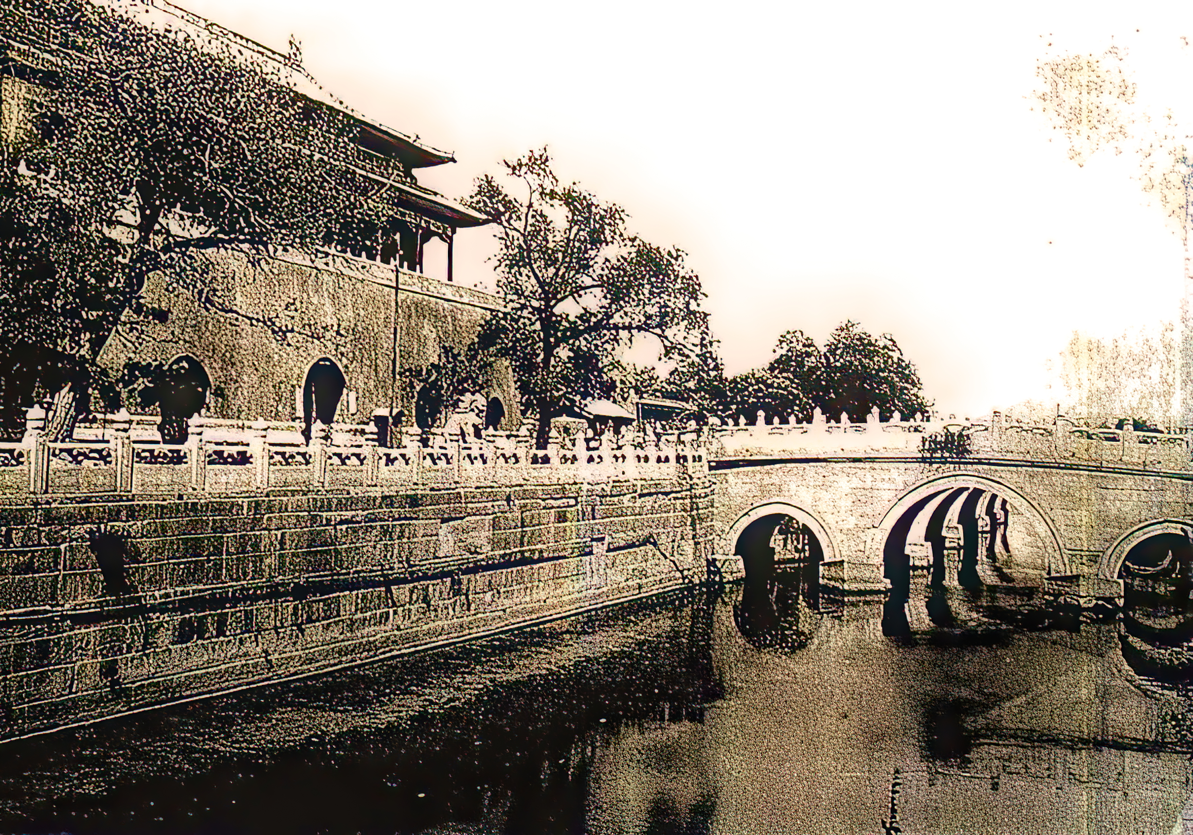 转载文章帝京旧影100年前故宫最珍贵的黑白图片集持续更新运用ai软件