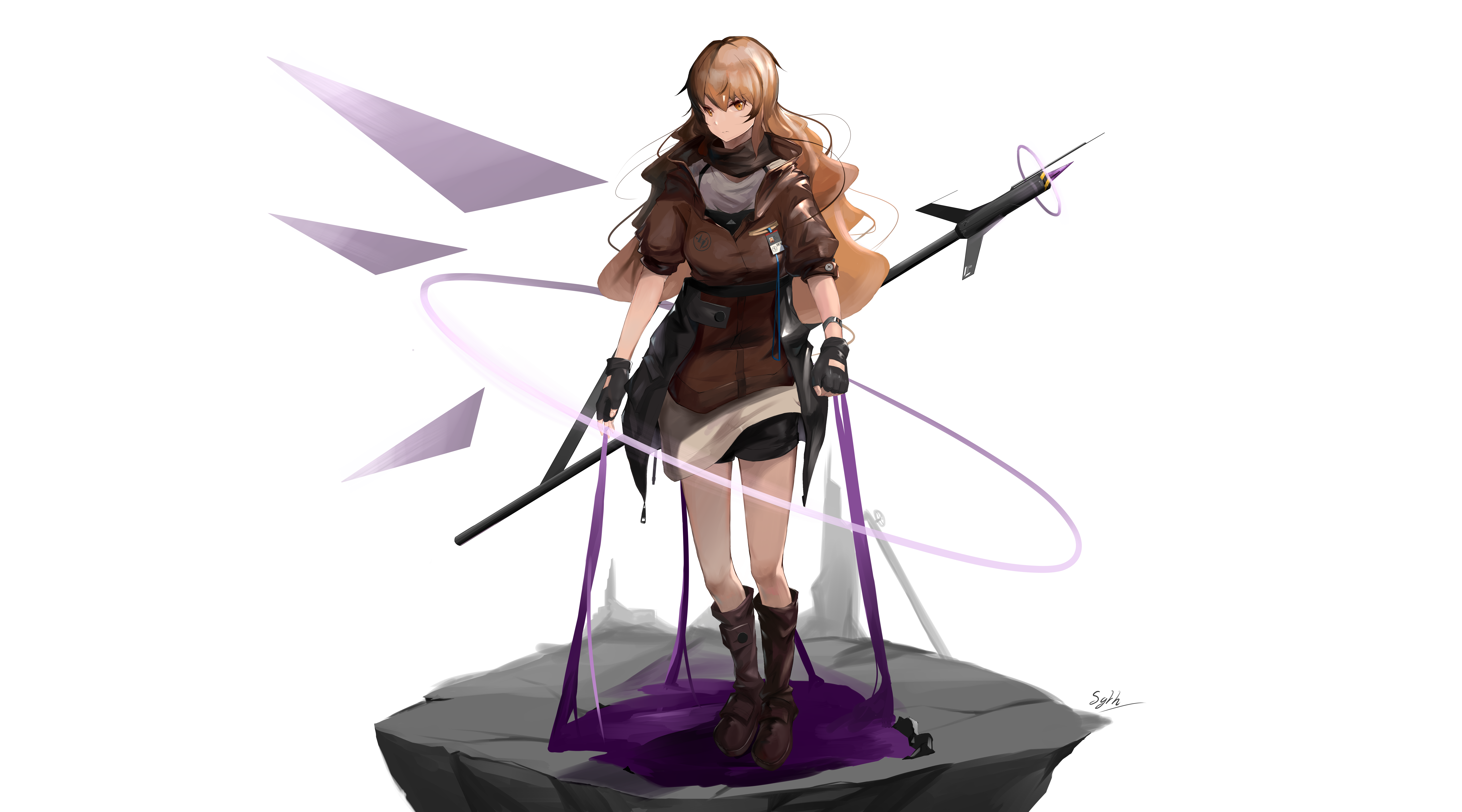 厚涂立绘人设紫色的幻翼