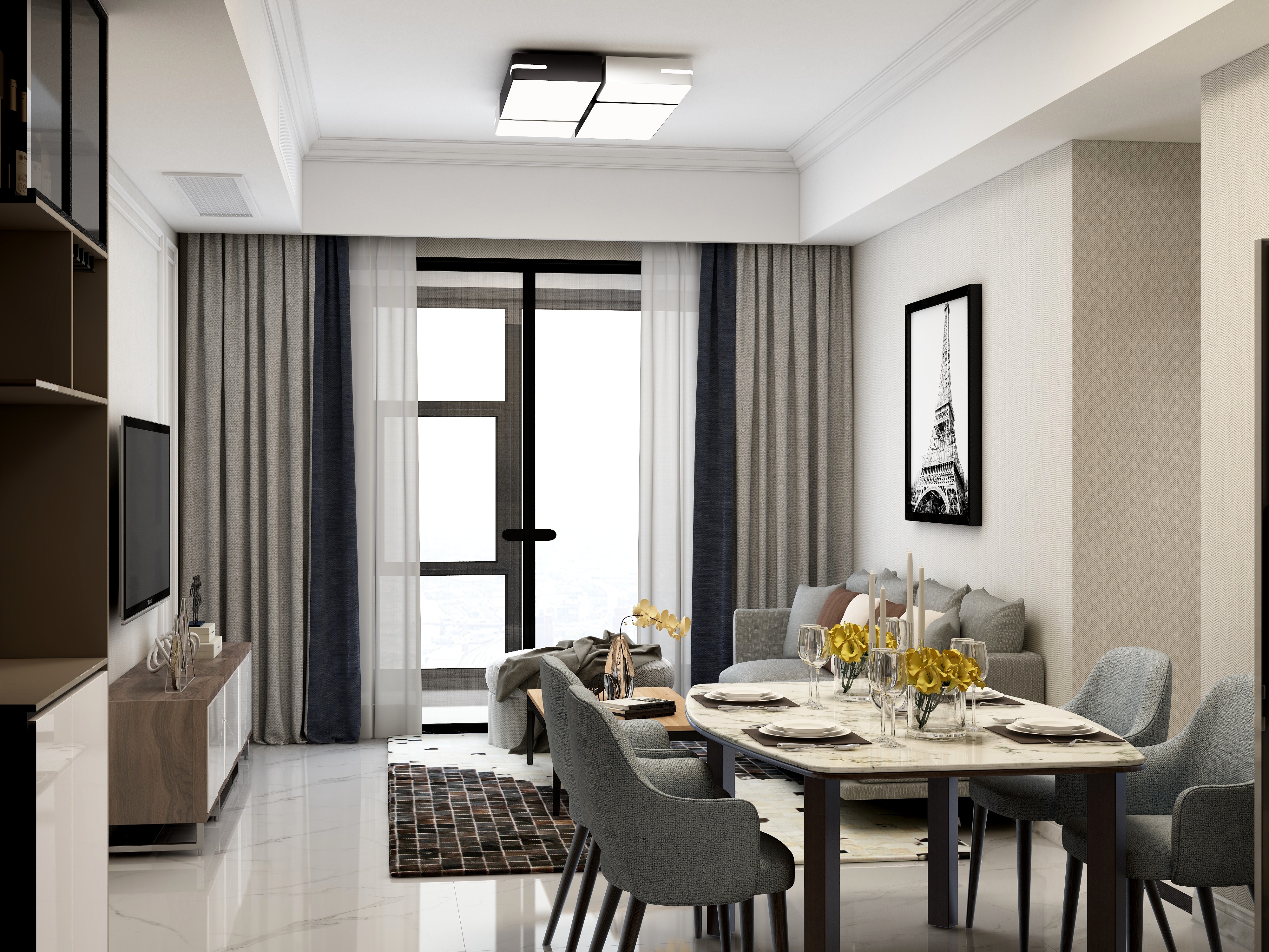 95平方精装房个人改造第二弹