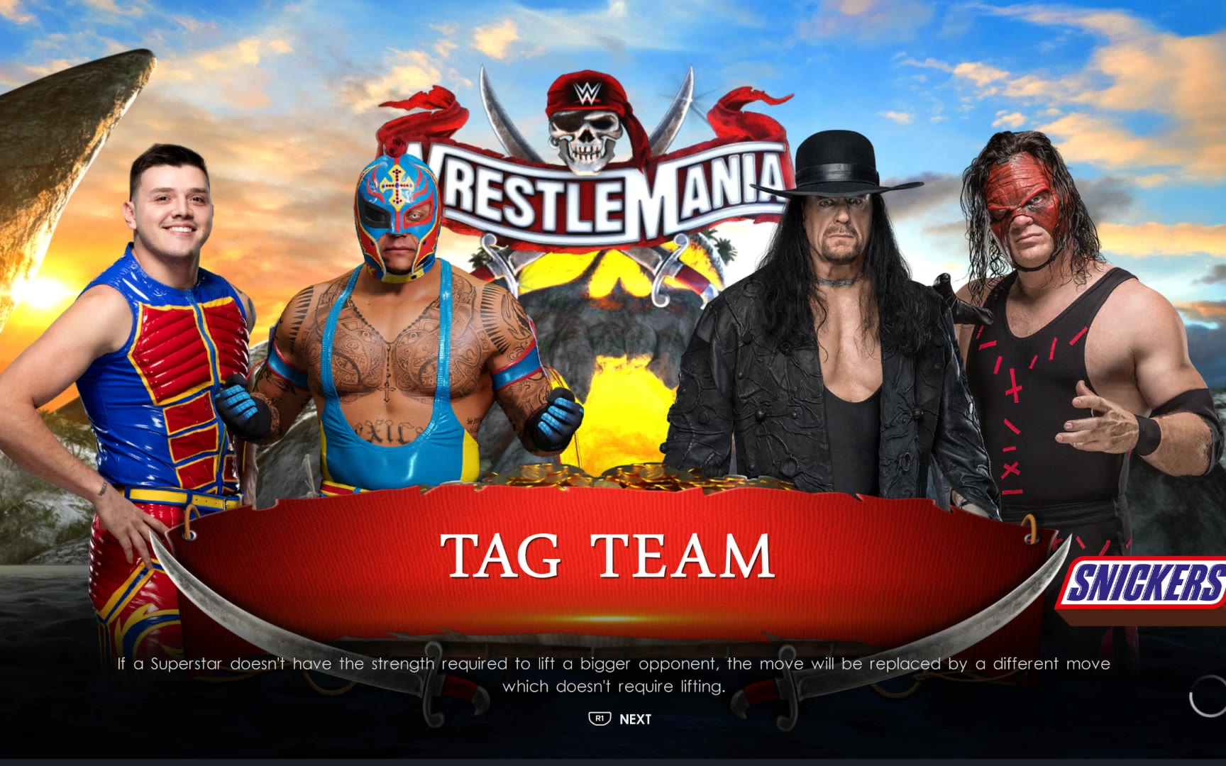 【wwe2k22】水友点播 雷尔父子vs毁灭兄弟