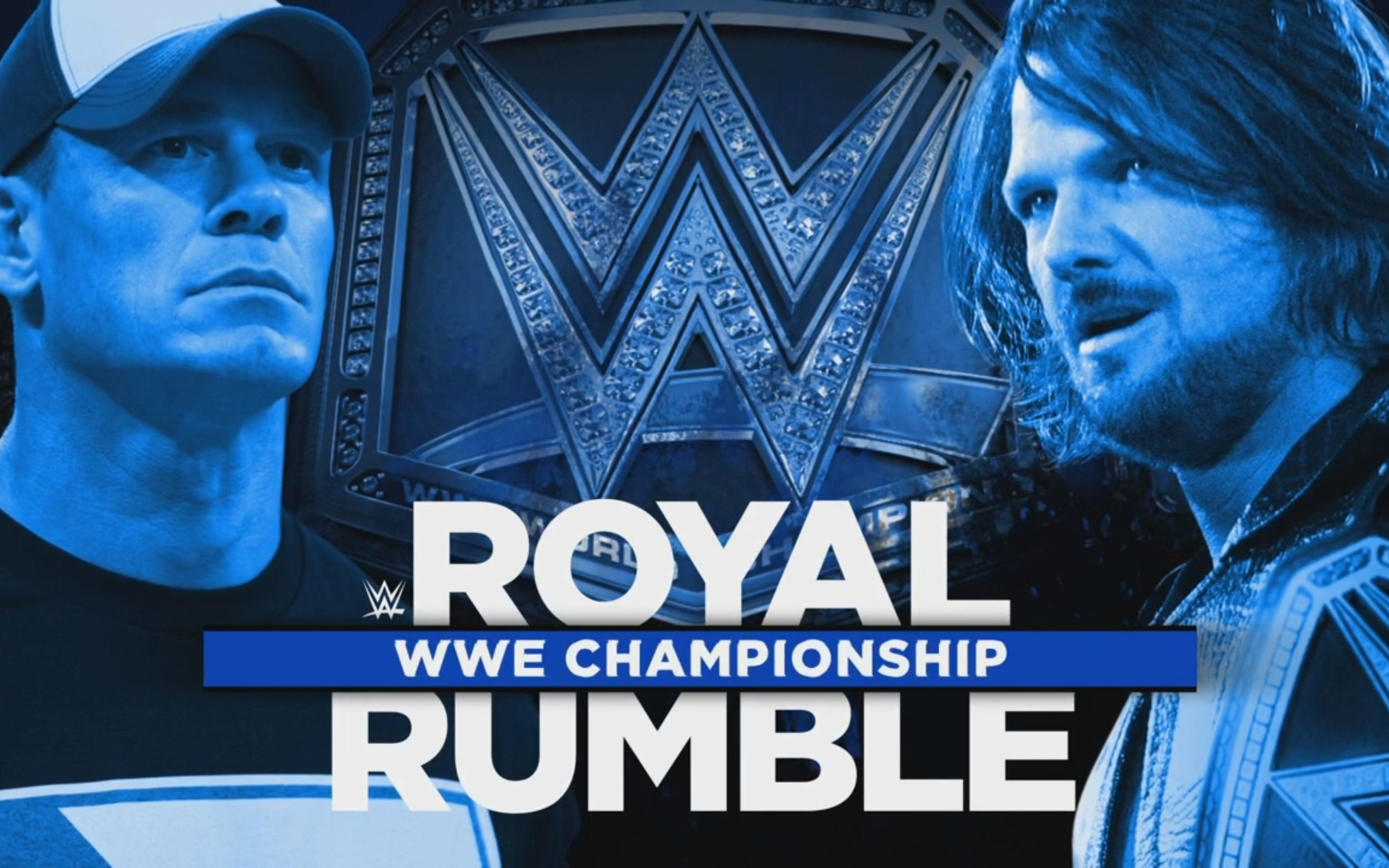 royal rumble 2017 john cena vs. aj styles wwe冠军赛