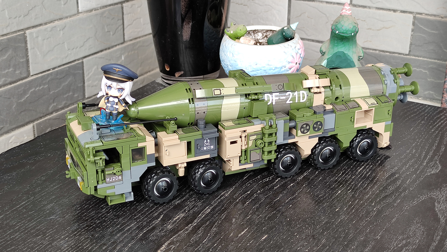 积木做成的东风快递车森宝积木df21d弹道导弹图文评测