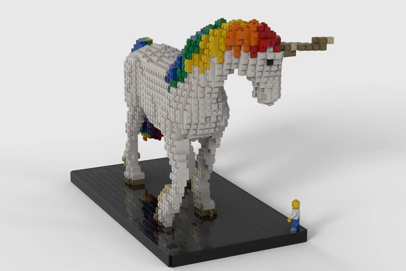 乐高创意项目独角兽,不仅好玩,还能做摆设