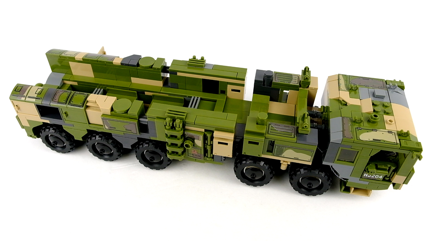 积木做成的东风快递车森宝积木df21d弹道导弹图文评测