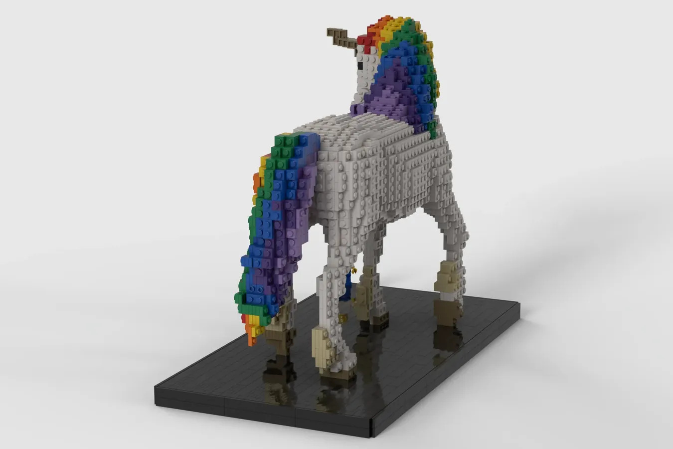 乐高创意项目独角兽,不仅好玩,还能做摆设