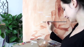 小姐姐花2年时间完成的油画,过程都浓缩在这4分钟的短片里