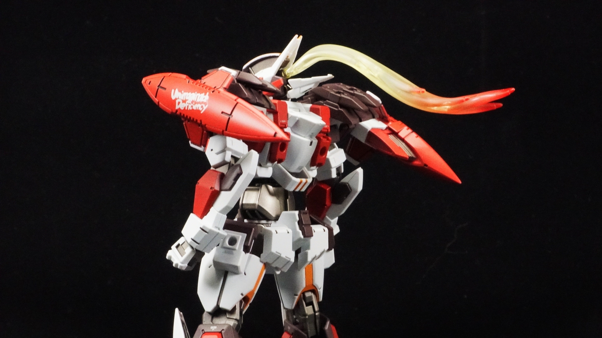 盘胶鸭万代hg全金属狂潮烈焰魔剑简单分享