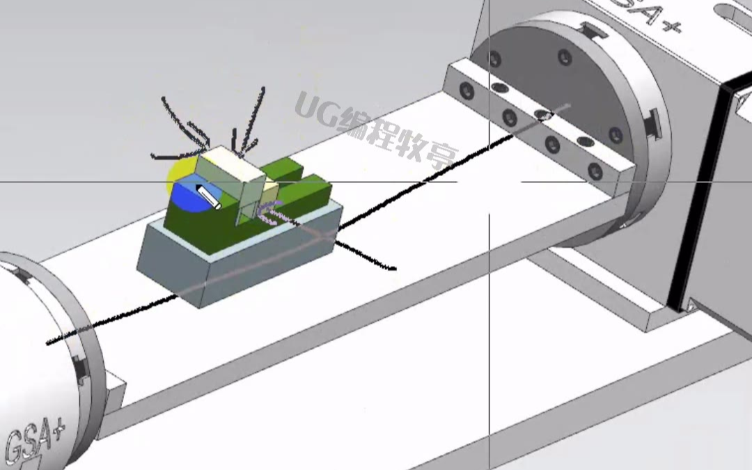 ug編程四軸橋板加工座標系定義方法與原理