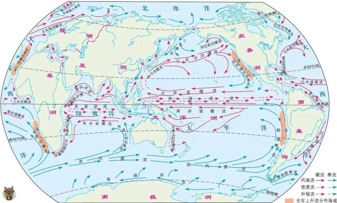 北大西洋洋流图图片