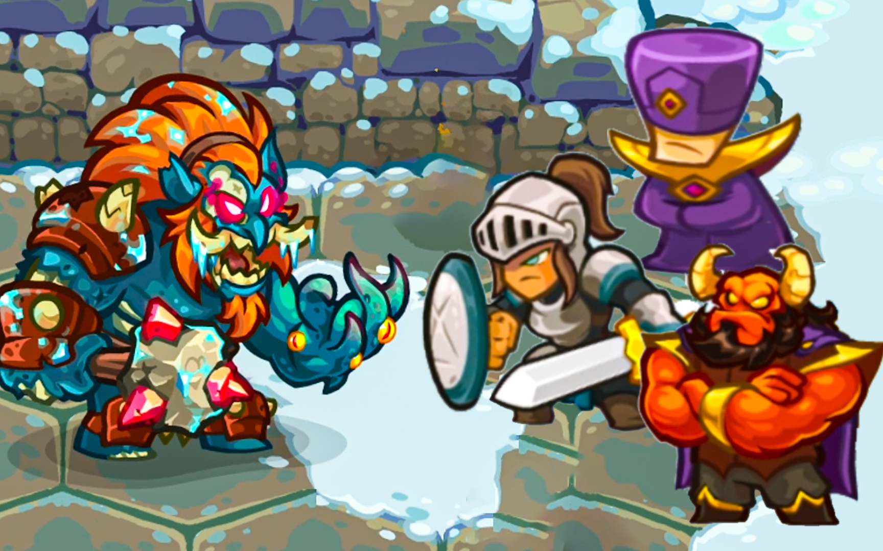 王国保卫战传奇02:雪山之巅的暴风寺院,对战邪恶巨魔!