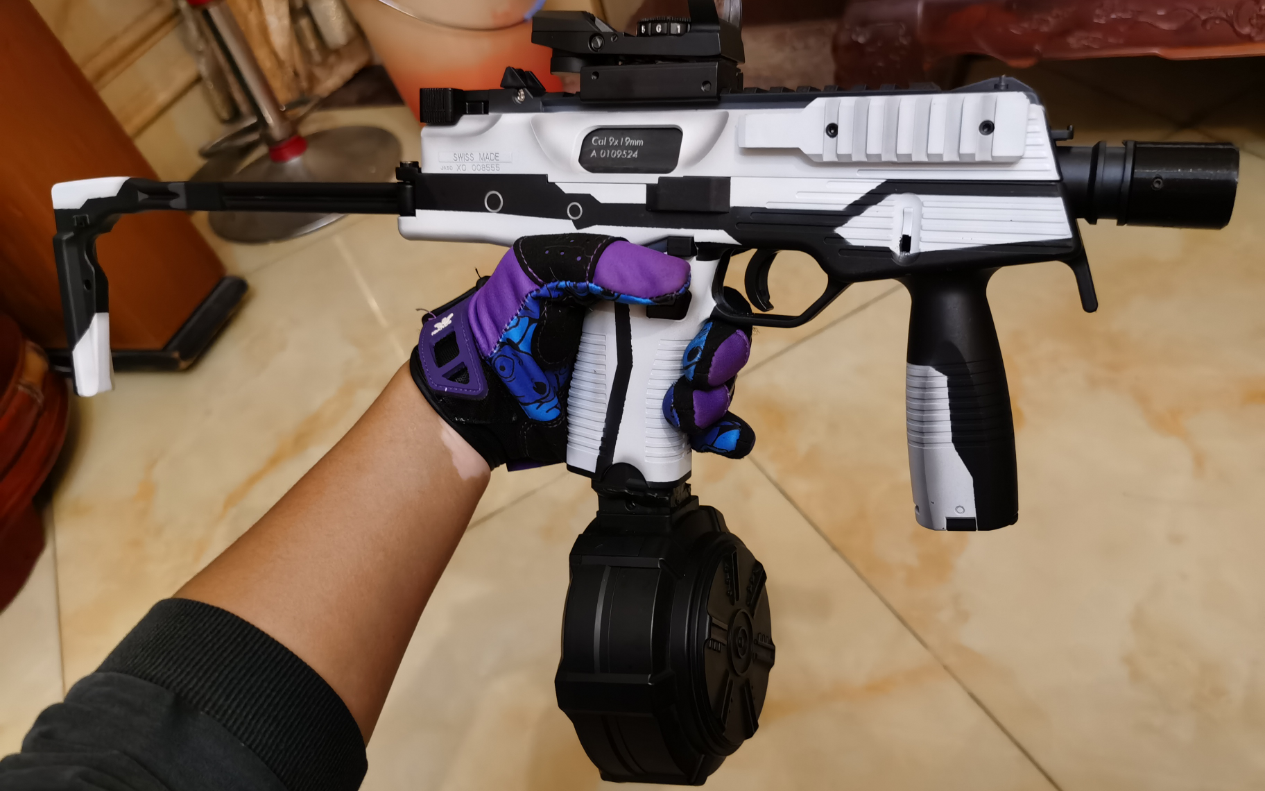 【软弹改装】乐辉mp9自改弹鼓