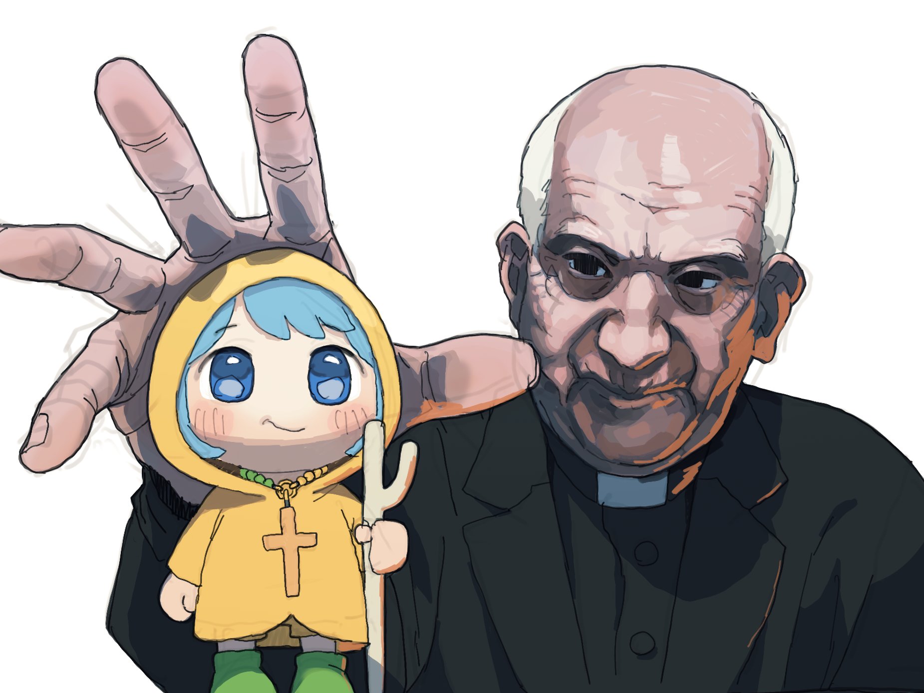 梵蒂冈教会二次元吉祥物因太可爱被网友疯狂二创