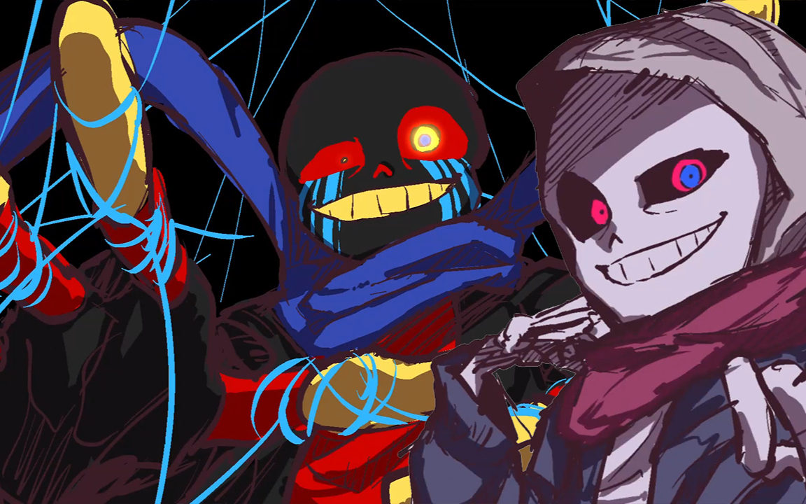 《传说之下》创意手绘:画出6个超酷的sans!