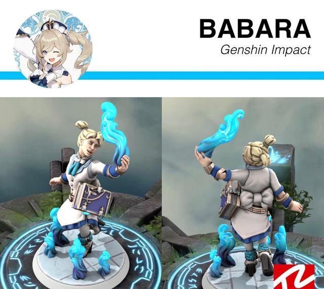 国外玩家制作欧美风原神同人手办深渊法师成了颜值担当