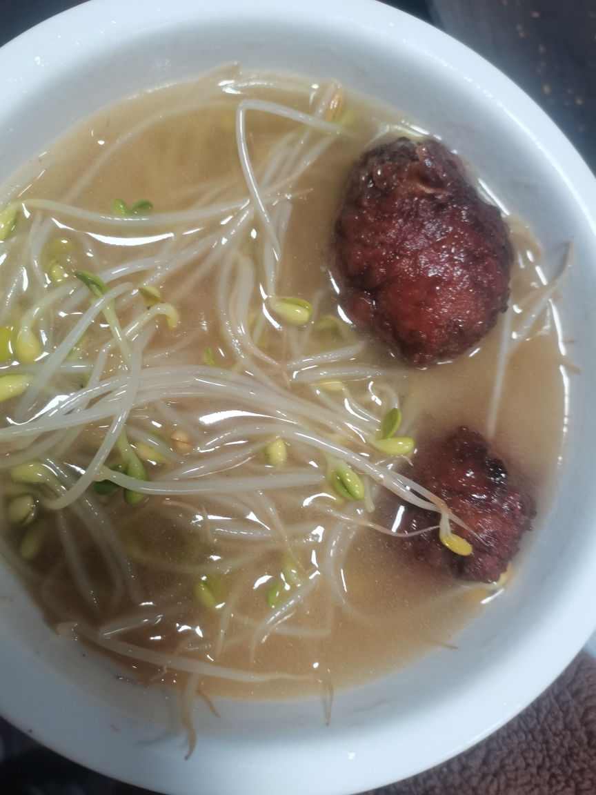 自制四喜丸子汤给孩子吃!