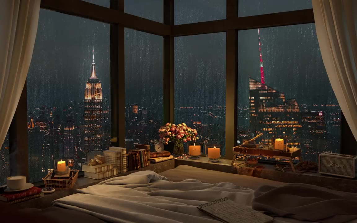 【jazz】cozy bedroom in new york city