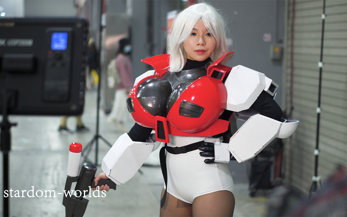 广州漫展cicf2021 cosplay高达娘机甲少女 吉姆指挥官