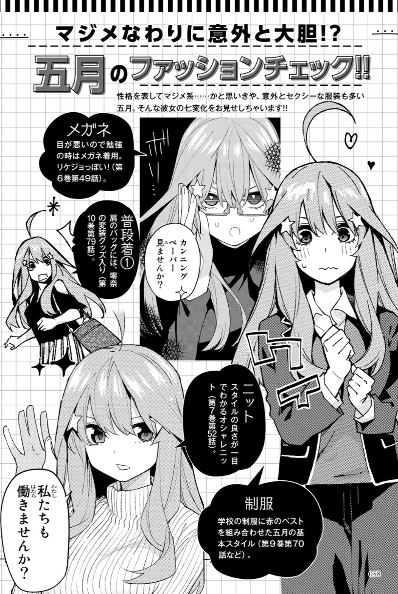 春场ねぎ五等分的花嫁角色书五月