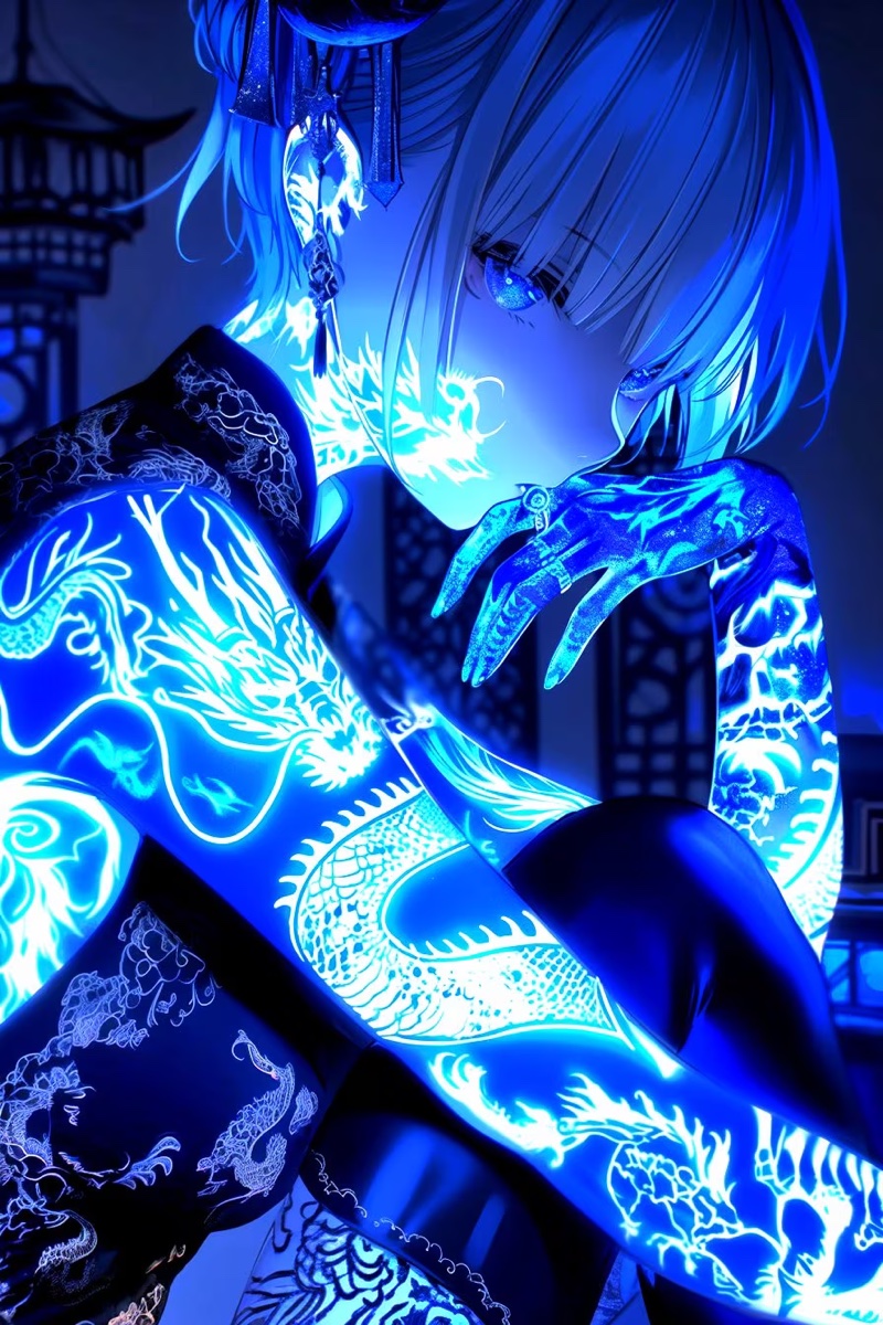 二次元壁纸miku等光纹少女图合集