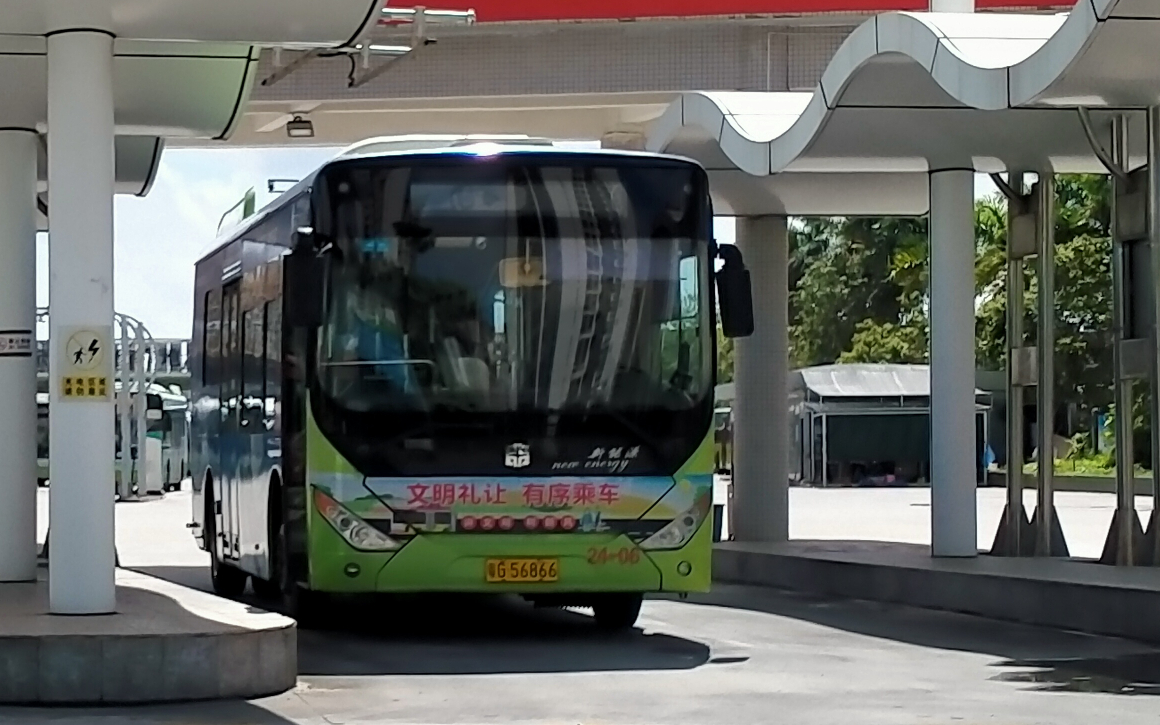 湛江62k公交线路行车视频(铁路西客站-海田公交总站)