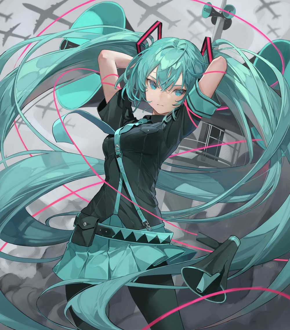 初音未来简单洛天依图片