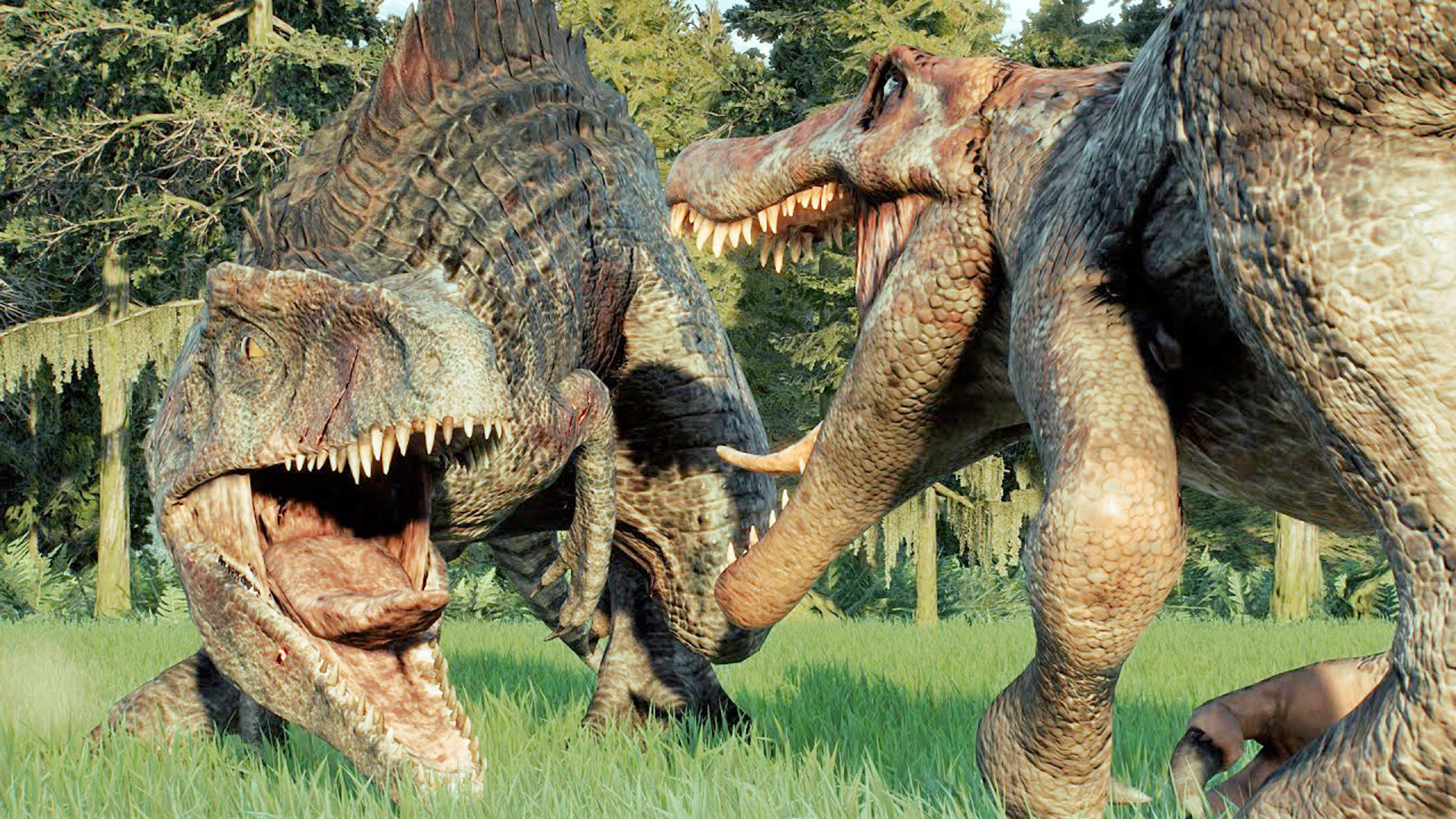 真 . 巨兽龙 vs jp3 棘龙 ~ 侏罗纪世界进化 2 代