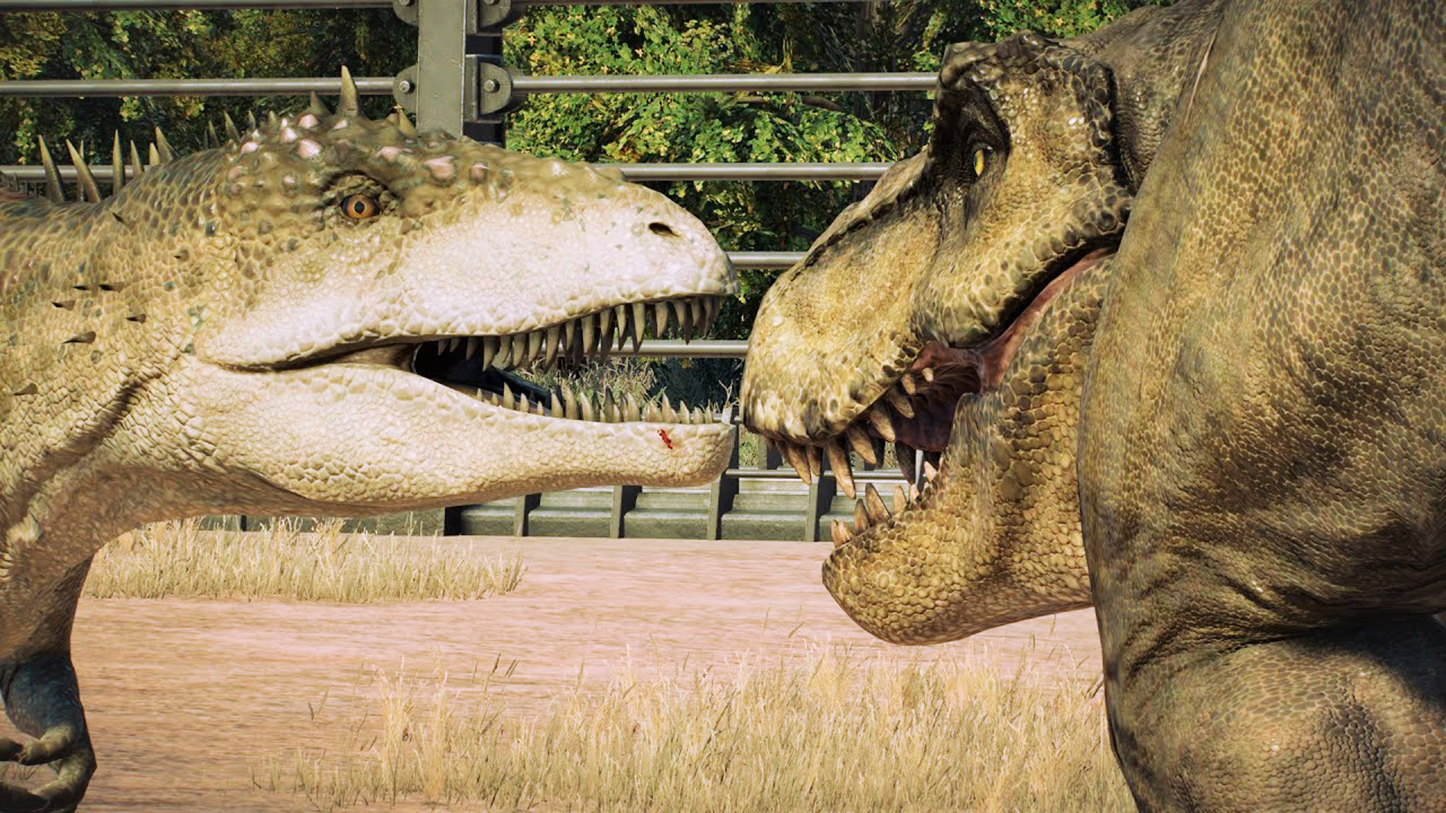 rexy 霸王龙 vs 鲨齿龙 ~ 侏罗纪世界进化 2 代