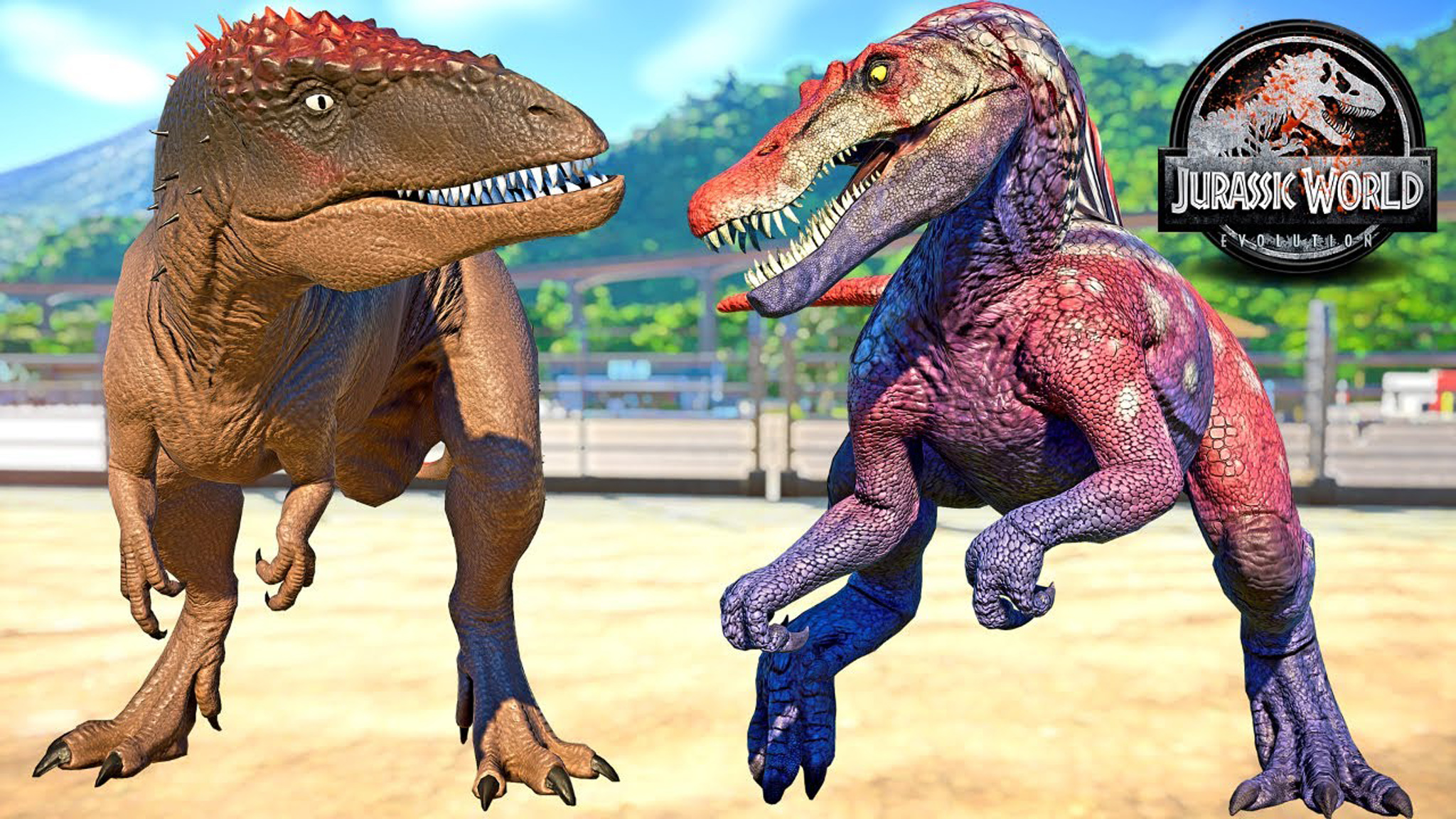 "基因编辑"马普龙 vs 棘龙 ~ 侏罗纪世界进化