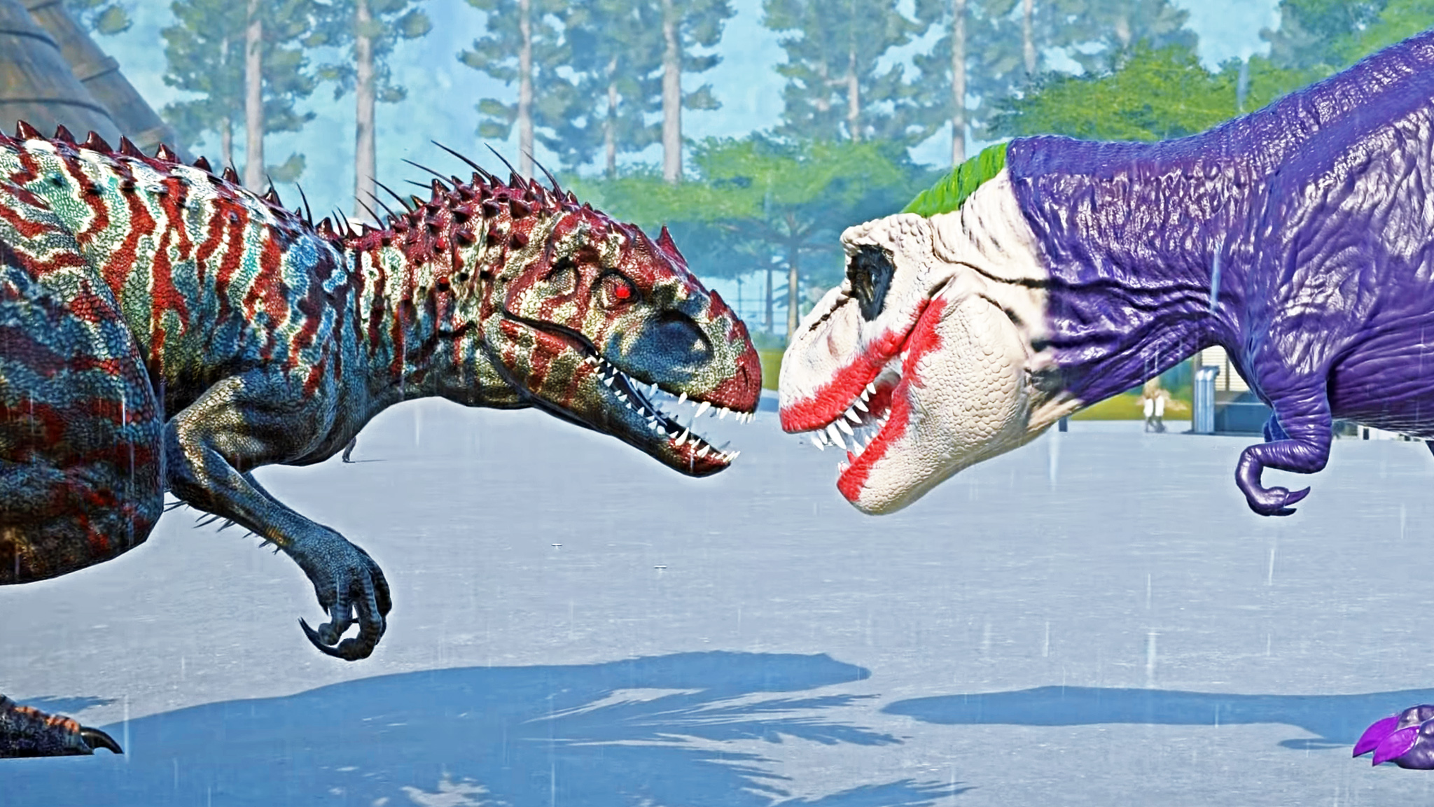"小丑"暴龙 vs 暴虐龙 ~ 侏罗纪世界进化