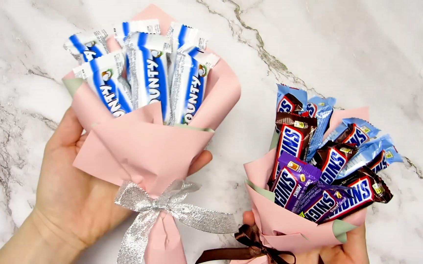 适合送闺蜜,送女朋友的手工巧克力花束,心意满满,制作简单!