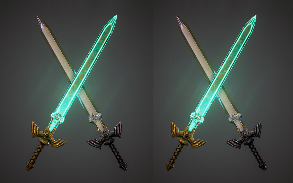 maya/substance painter-【塞尔达传说】大师之剑模型制作教程.