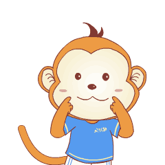 欢跃猴卡通搞笑动态表情包