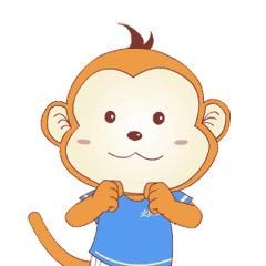欢跃猴卡通搞笑动态表情包